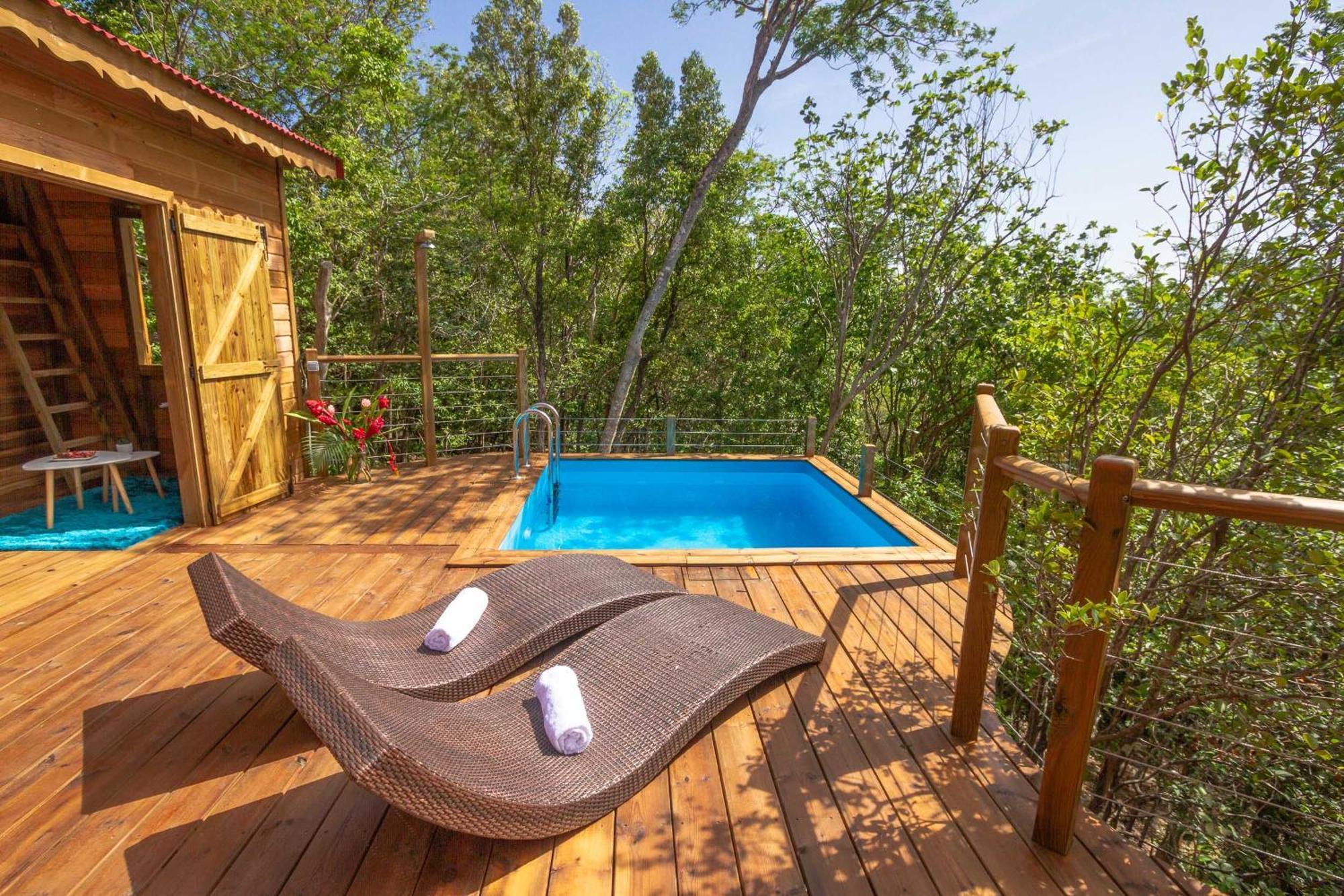 Au Jardin Des Colibris Ecolodge&Spa Deshaies Esterno foto